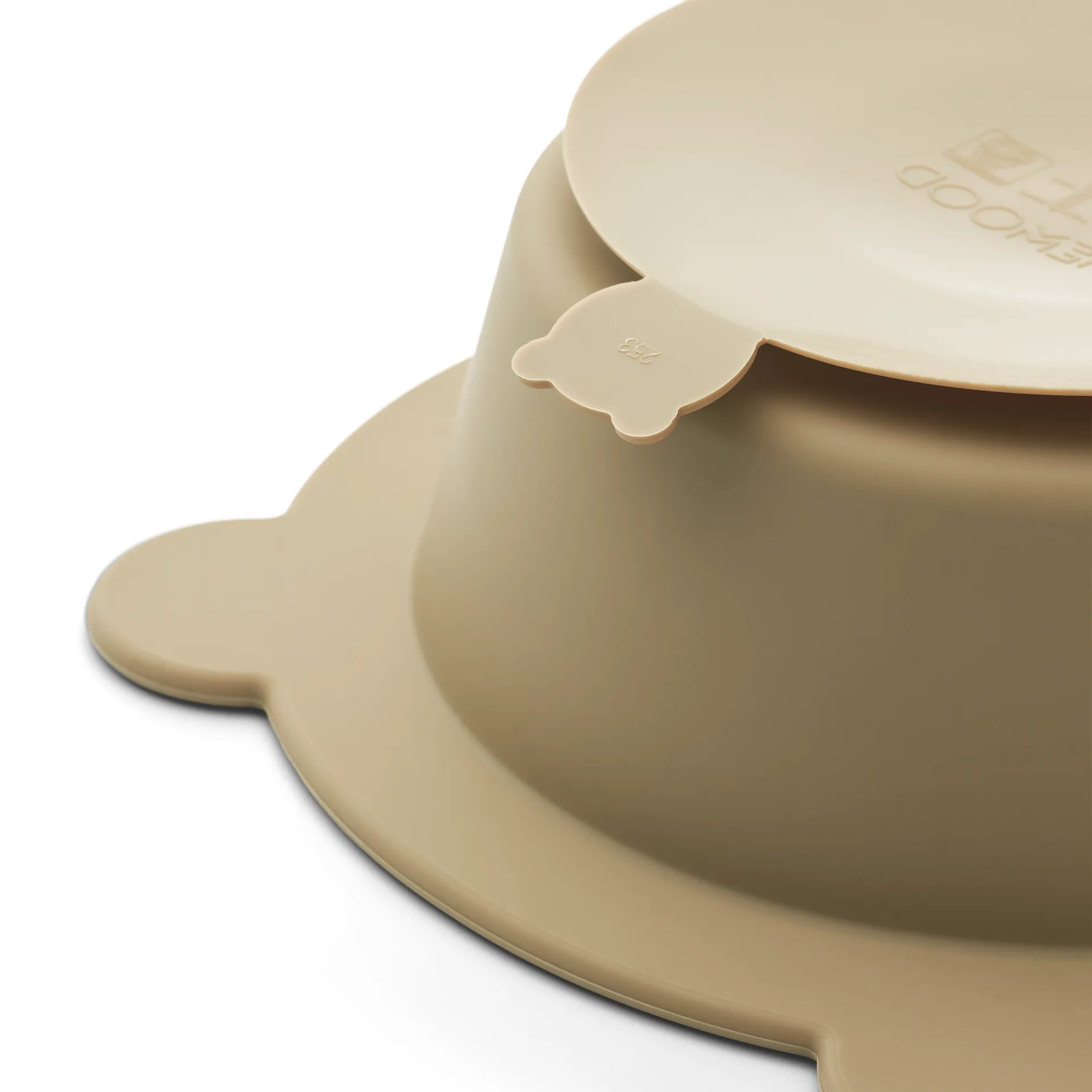 Miska z przyssawką Peony Ø16 cm 2 części, Sandy-Oat Liewood