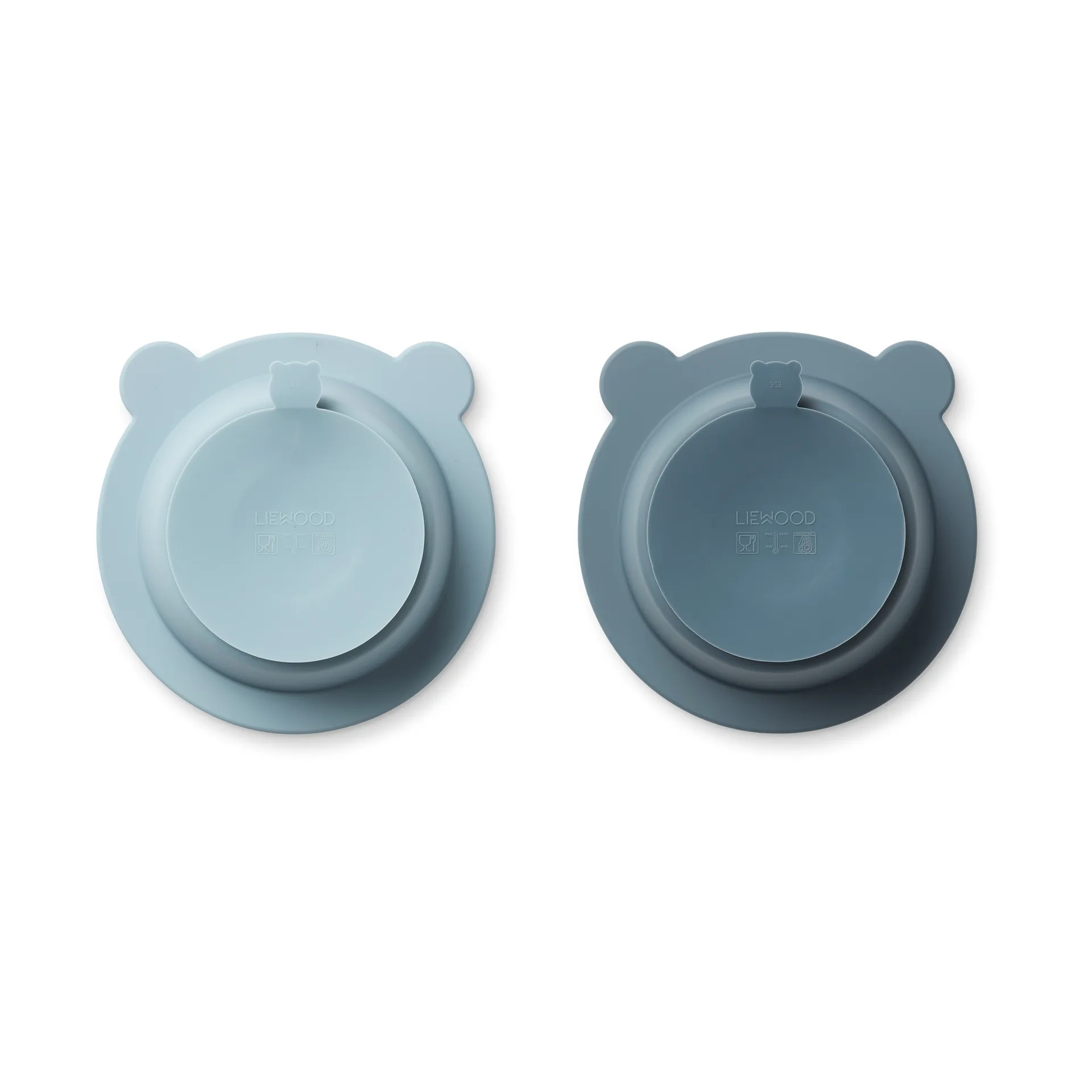 Miska z przyssawką Peony Ø16 cm 2 części, Sea blue-Whale blue Liewood