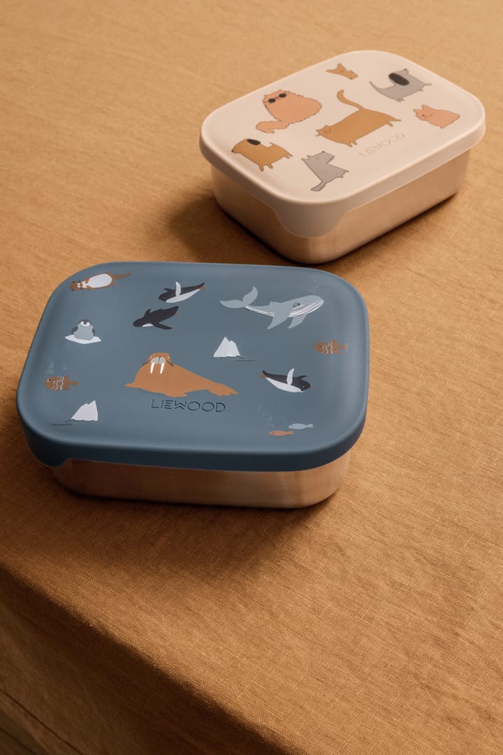 Pojemnik na lunch Arthur 13,5x17 cm, Arctic Sea-Ocean view Liewood