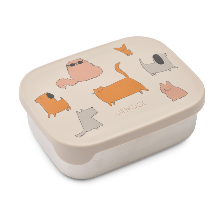Pojemnik na lunch Arthur 13,5x17 cm - Cats and Dogs-Sandy - Liewood