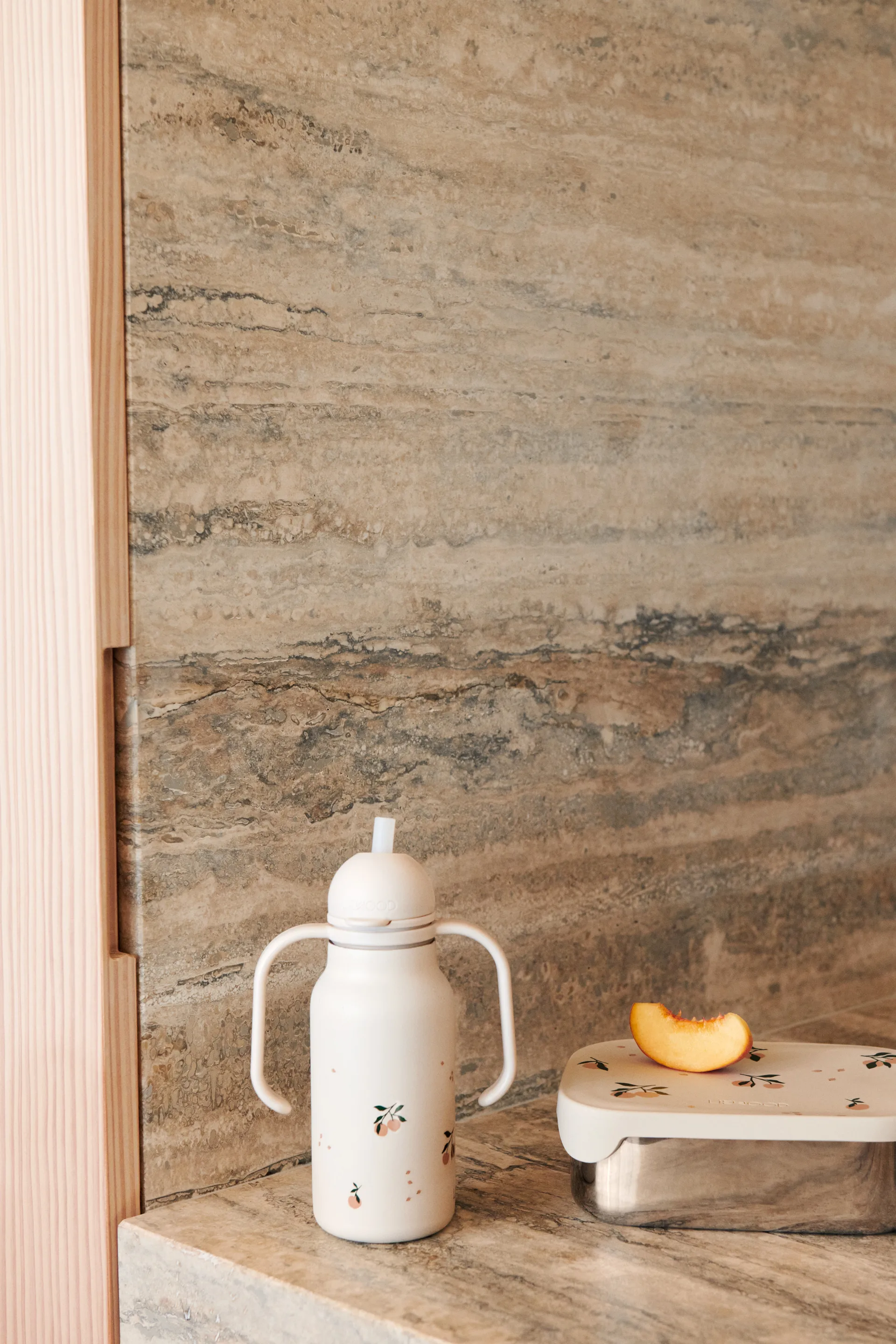 Pojemnik na lunch Arthur 13,5x17 cm, Peach-Sea shell mix Liewood