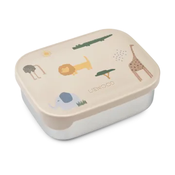 Pojemnik na lunch Arthur 13,5x17 cm - Safari sandy mix - Liewood