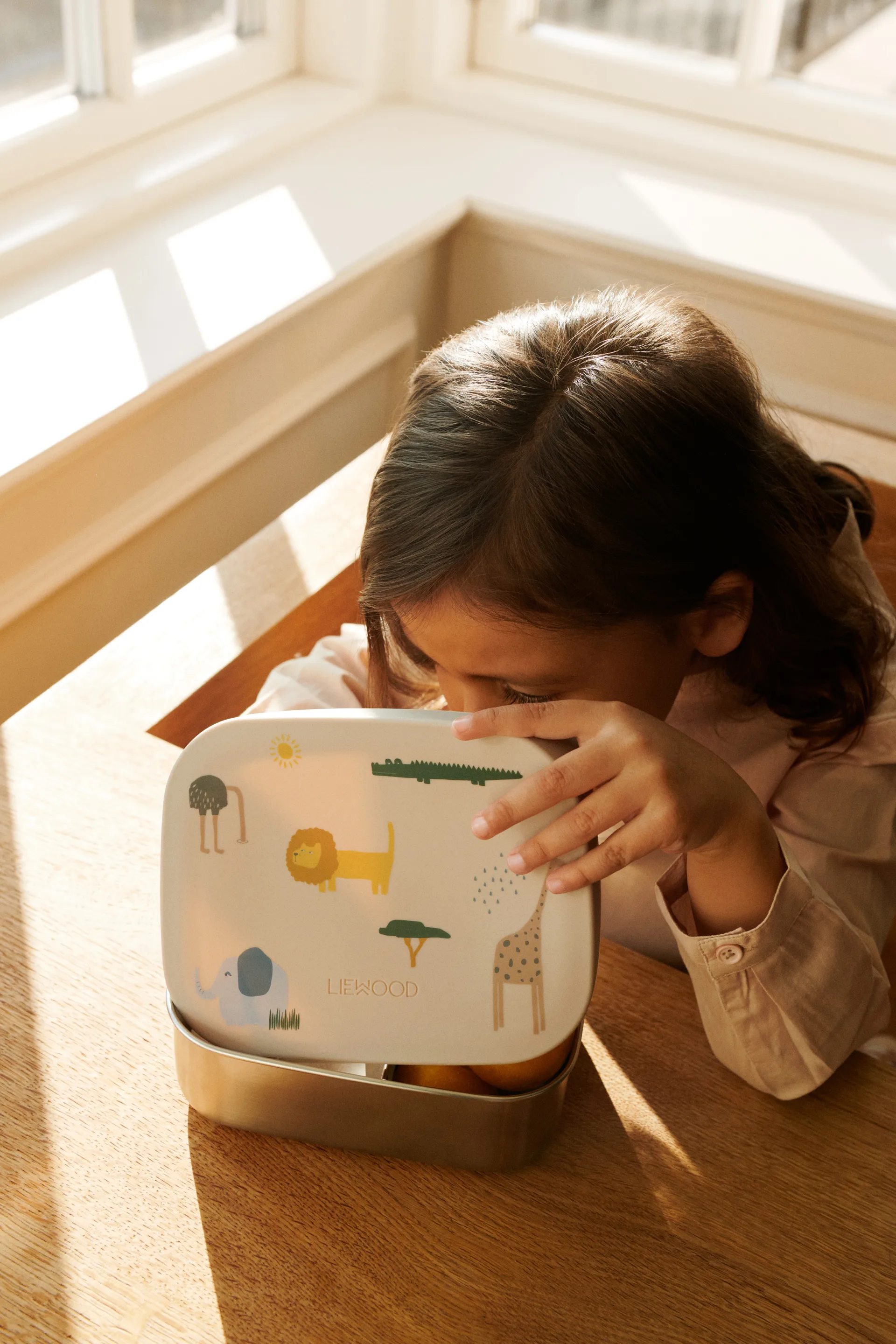 Pojemnik na lunch Arthur 13,5x17 cm, Safari sandy mix Liewood