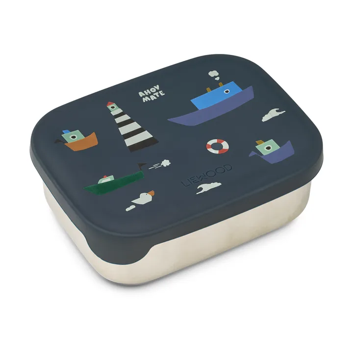 Pojemnik na lunch Arthur 13,5x17 cm - Sailing-classic navy - Liewood