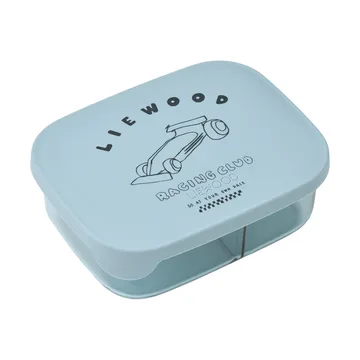 Pojemnik na lunch Arthur Tritan 13,5×17 cm - Race cars-Beach blue - Liewood