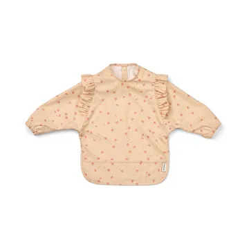 Śliniak Merle z falbanką i rękawem - Mini Butterfly-apple blossom - Liewood