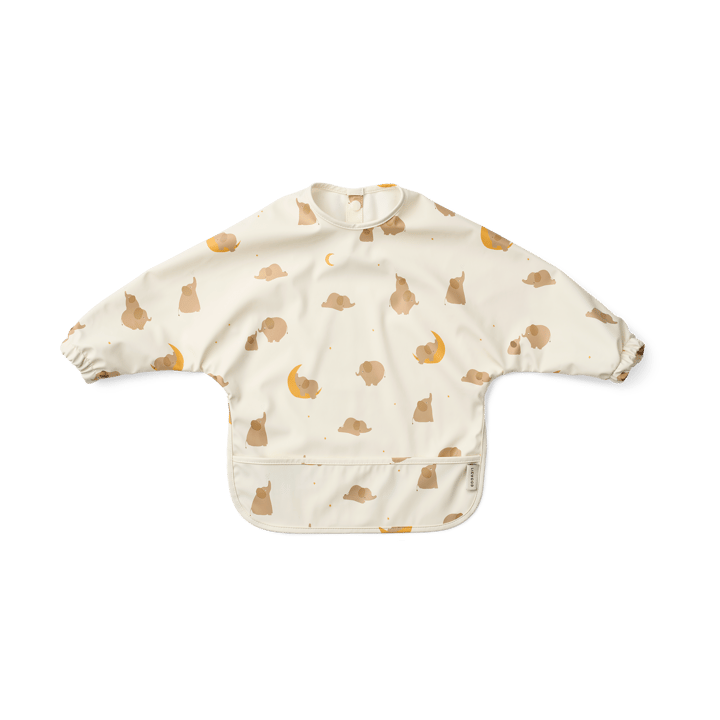 Śliniak z rękawami Merle - Elephant-Creme de la creme - Liewood