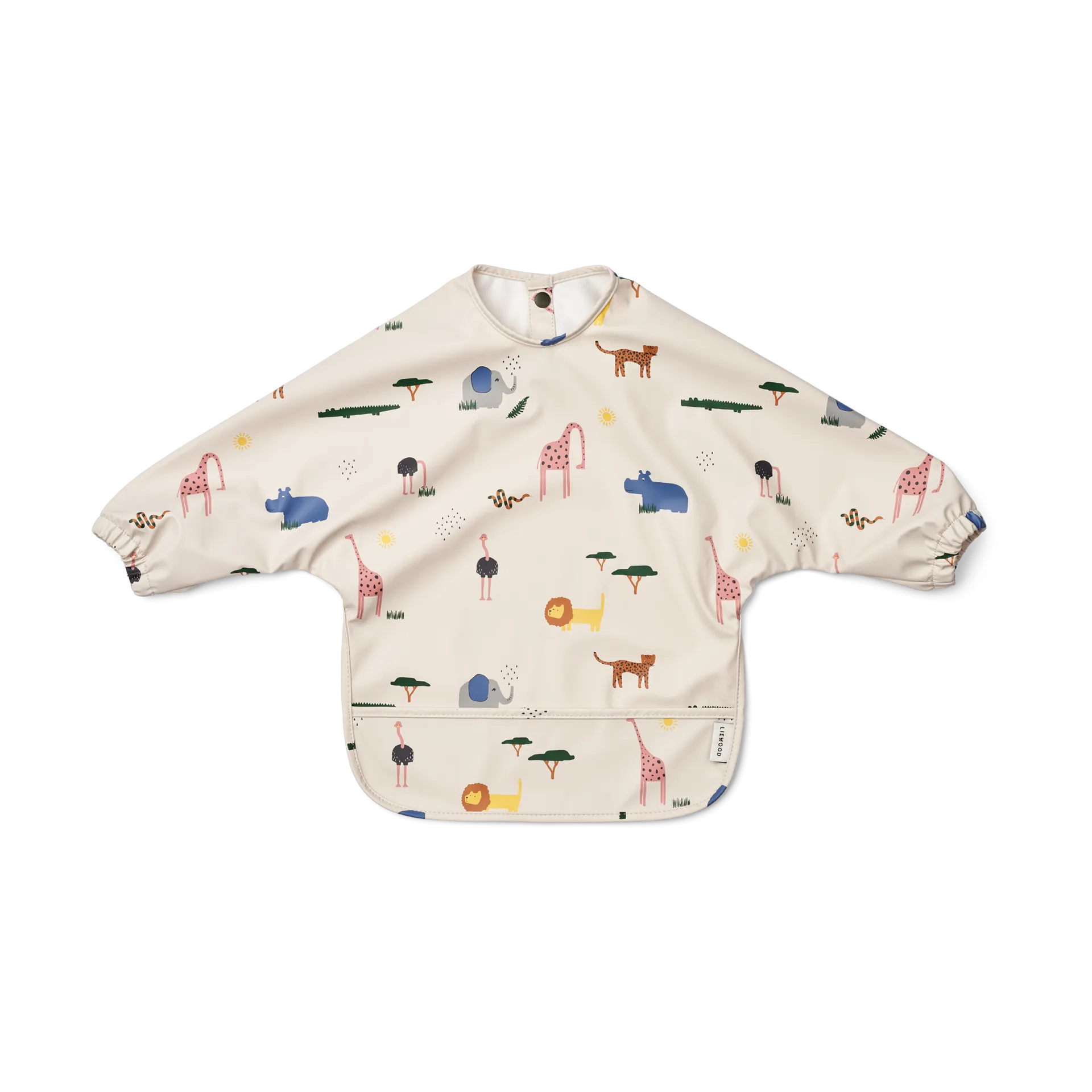 Śliniak z rękawami Merle, Safari sandy mix Liewood