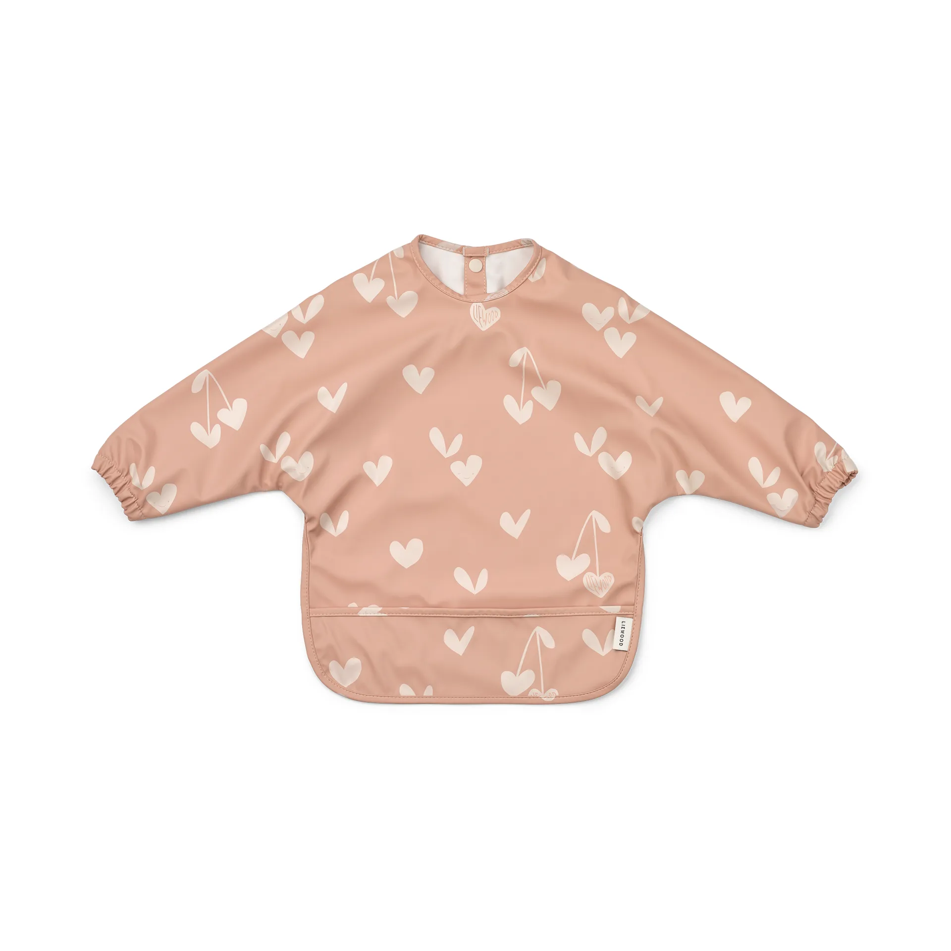 Śliniak z rękawami Merle, Sweethearts-pale tuscany Liewood