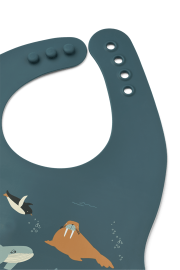 Śliniak ze wzorem Ember, 2 części - Arctic Sea-Ocean view - Liewood