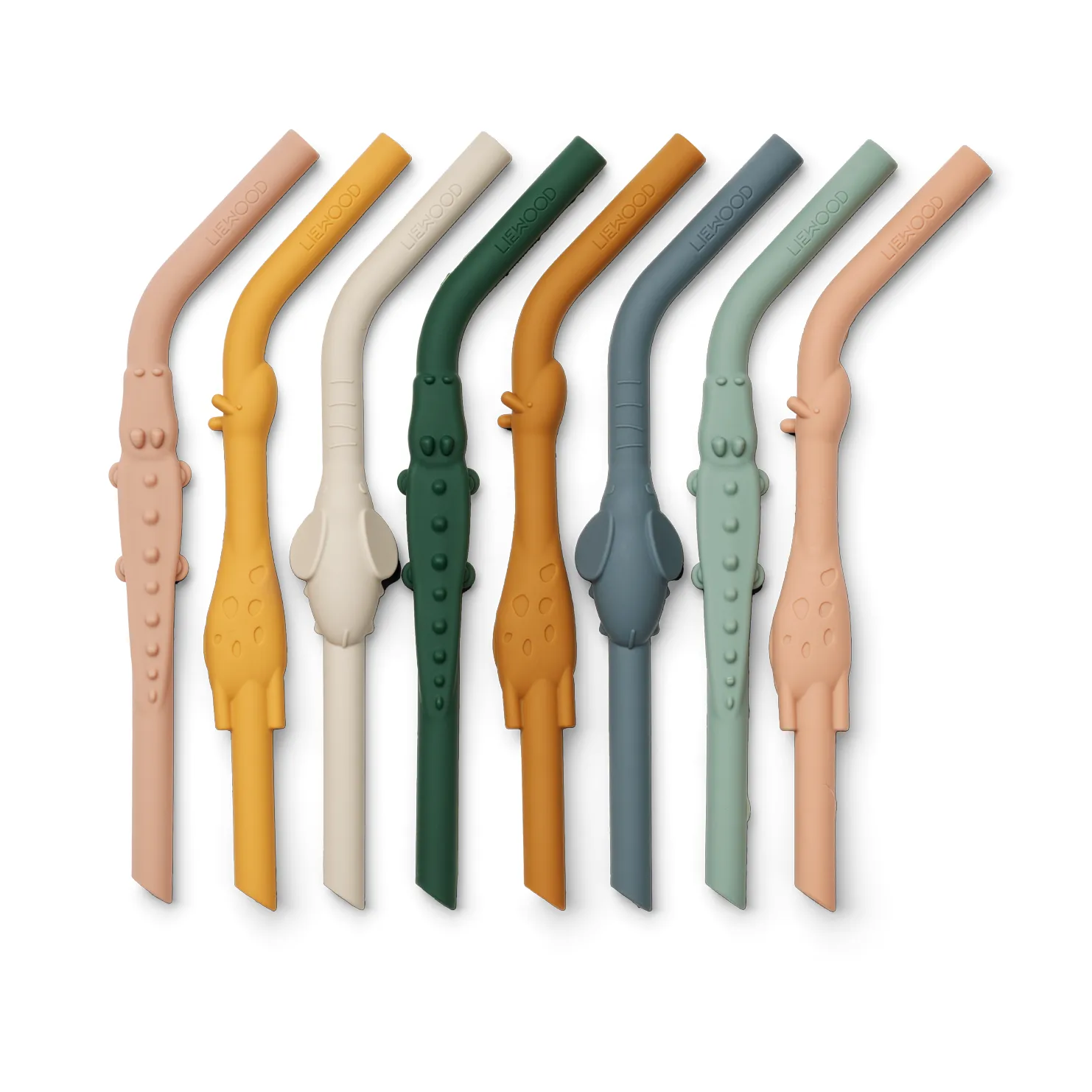 Słomki Carlson All Together 8 szt., Yellow mellow multi mix Liewood