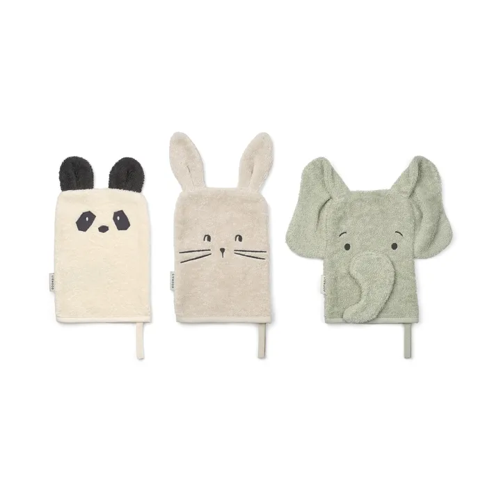 Sylvester myjki, 3 szt. - Dove blue mix - Liewood