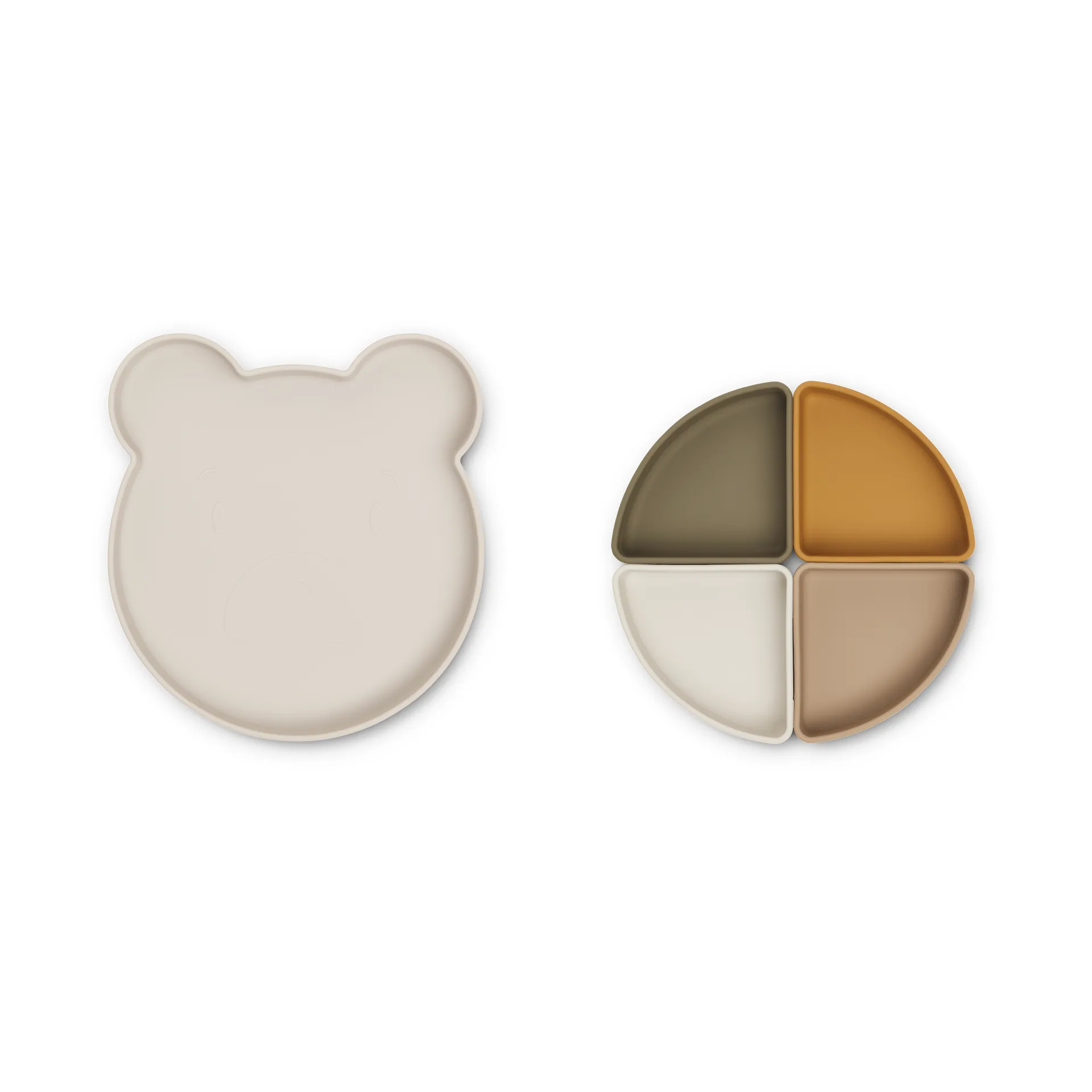 Talerz dziecięcy + 4 miski Arne, Mr bear sandy multi mix Liewood