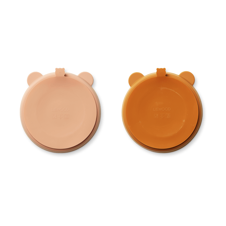 Talerz dziecięcy Stacy 2-szt., Mustard-tuscany rose mix Liewood