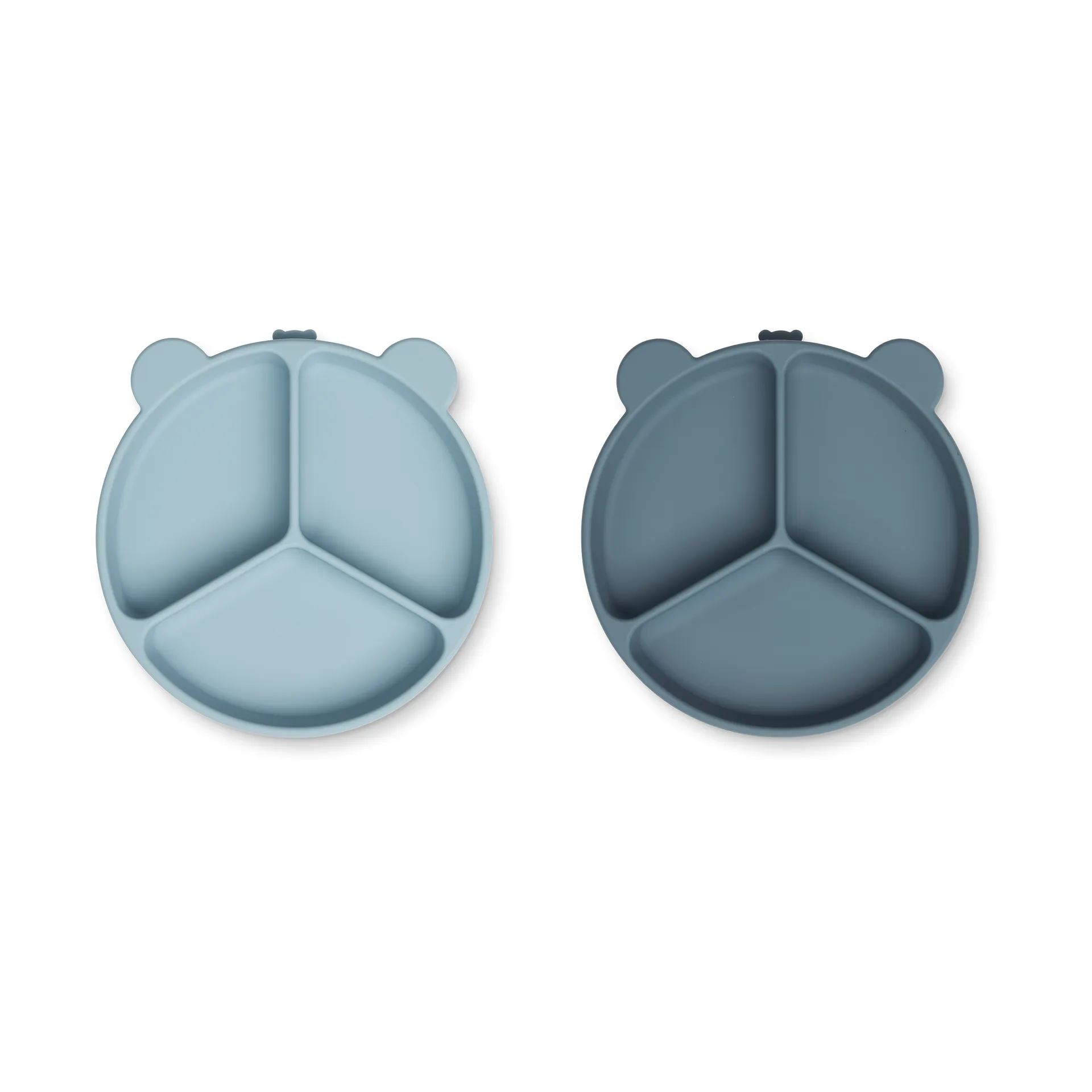 Talerz dziecięcy Stacy 2-szt., Sea blue-Whale blue Liewood