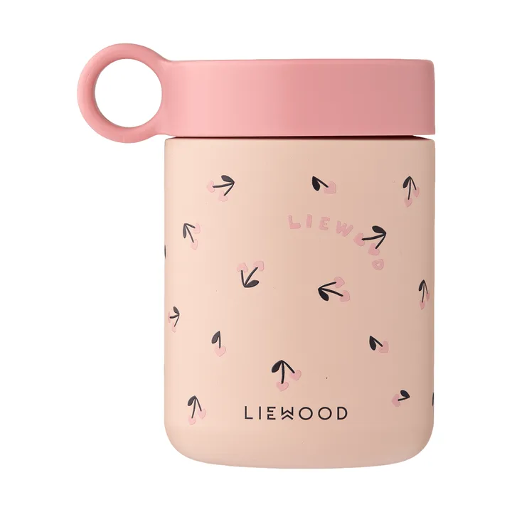 Termos obiadowy Kiani printed - Mini cherry heart-rosey - Liewood
