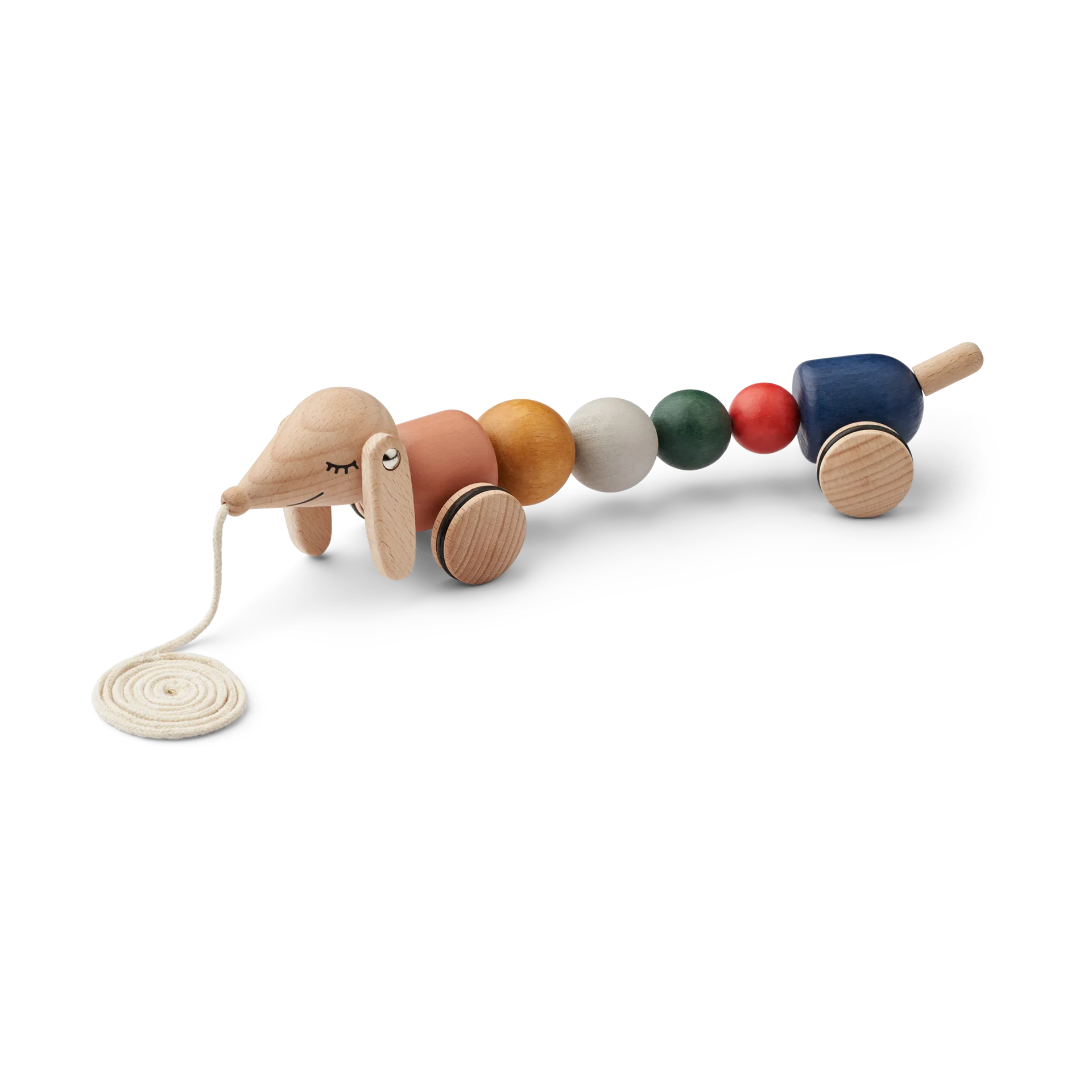 Zabawka do ciągnięcia Barthes, Golden caramel multi mix Liewood