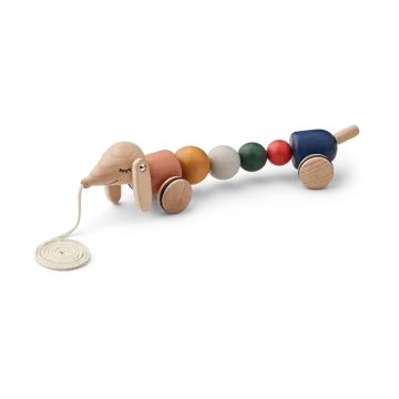 Zabawka do ciągnięcia Barthes - Golden caramel multi mix - Liewood