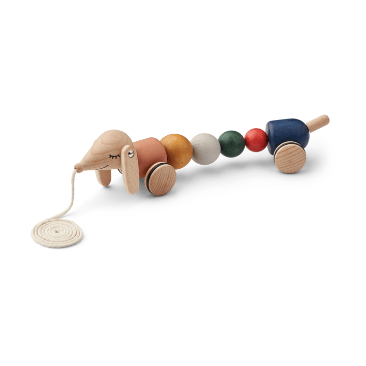 Zabawka do ciągnięcia Barthes - Golden caramel multi mix - Liewood
