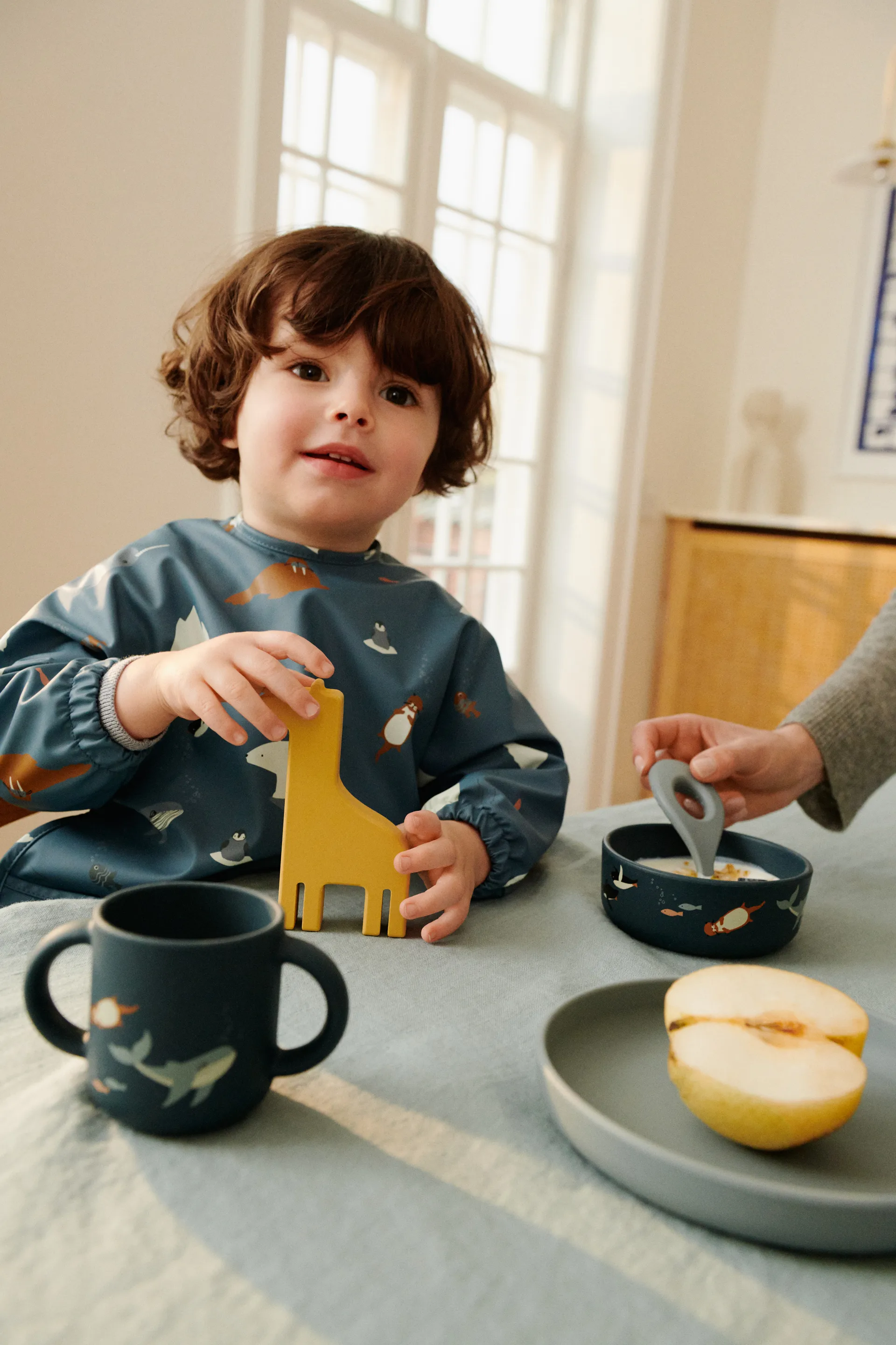 Zestaw naczyń z nadrukiem Vivi, 4 części, Arctic Sea-Ocean view Liewood