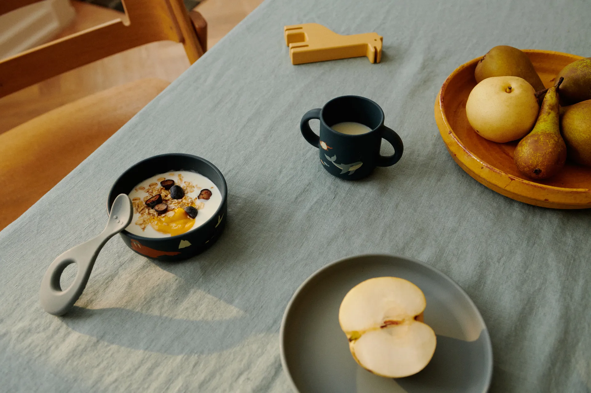 Zestaw naczyń z nadrukiem Vivi, 4 części, Arctic Sea-Ocean view Liewood