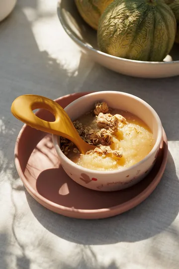 Zestaw naczyń z nadrukiem Vivi, 4 części - Butterfly-apple blossom - Liewood