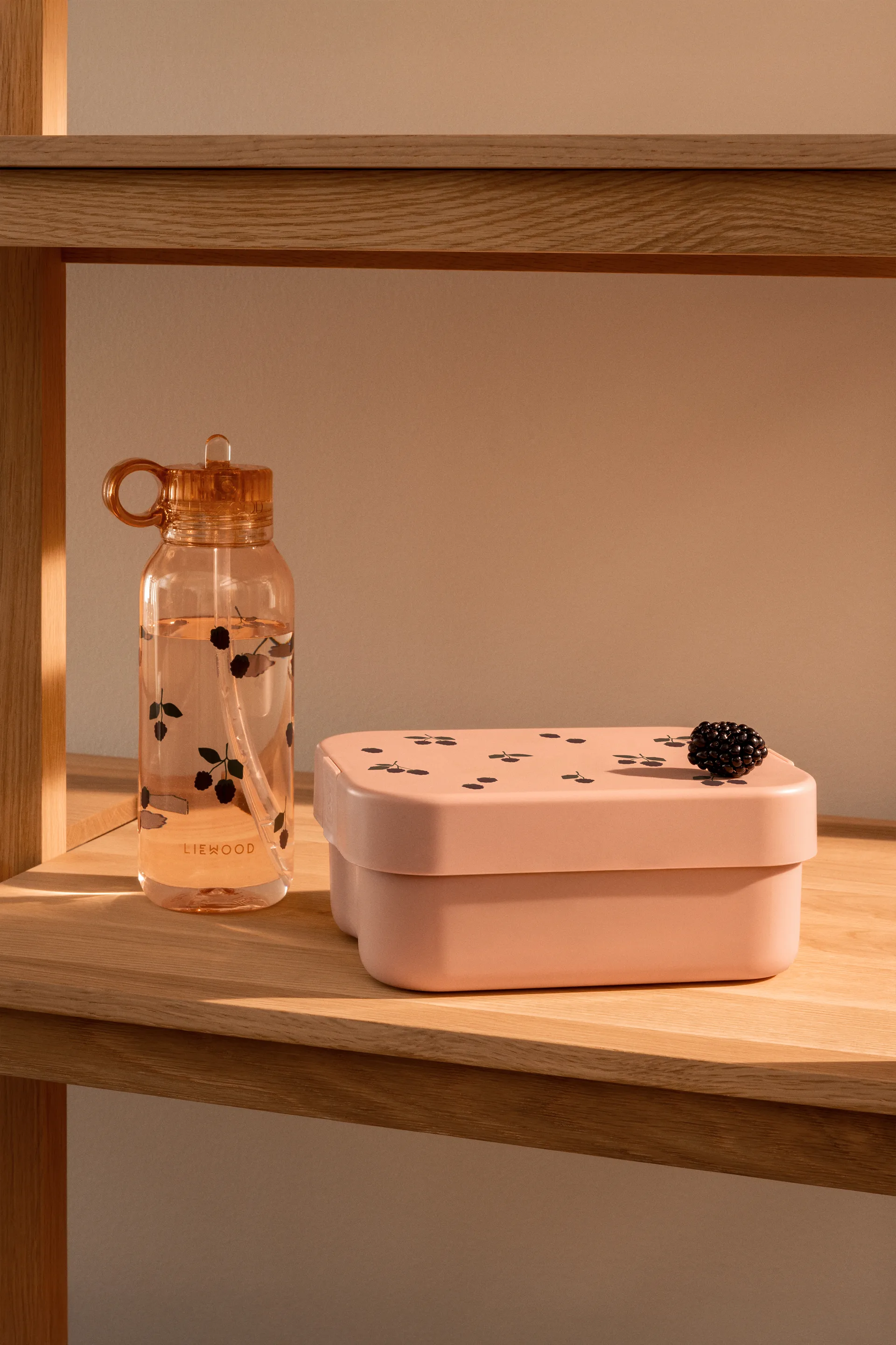 Zestaw pudełek śniadaniowych z nadrukiem Chelsey, 2 części, Berry-Pale Tuscany Liewood