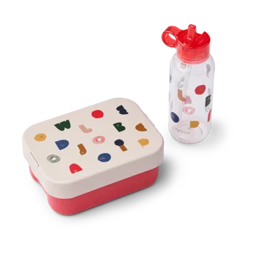 Zestaw pudełek śniadaniowych z nadrukiem Chelsey, 2 części - Characters-Sandy - Liewood