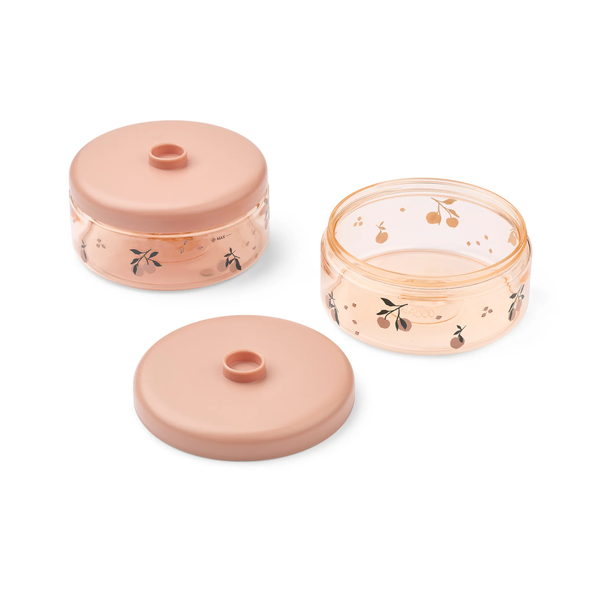 Zestaw słoiczków dla dzieci Dominique  500 ml, 4 szt., Peach-sea shell Liewood