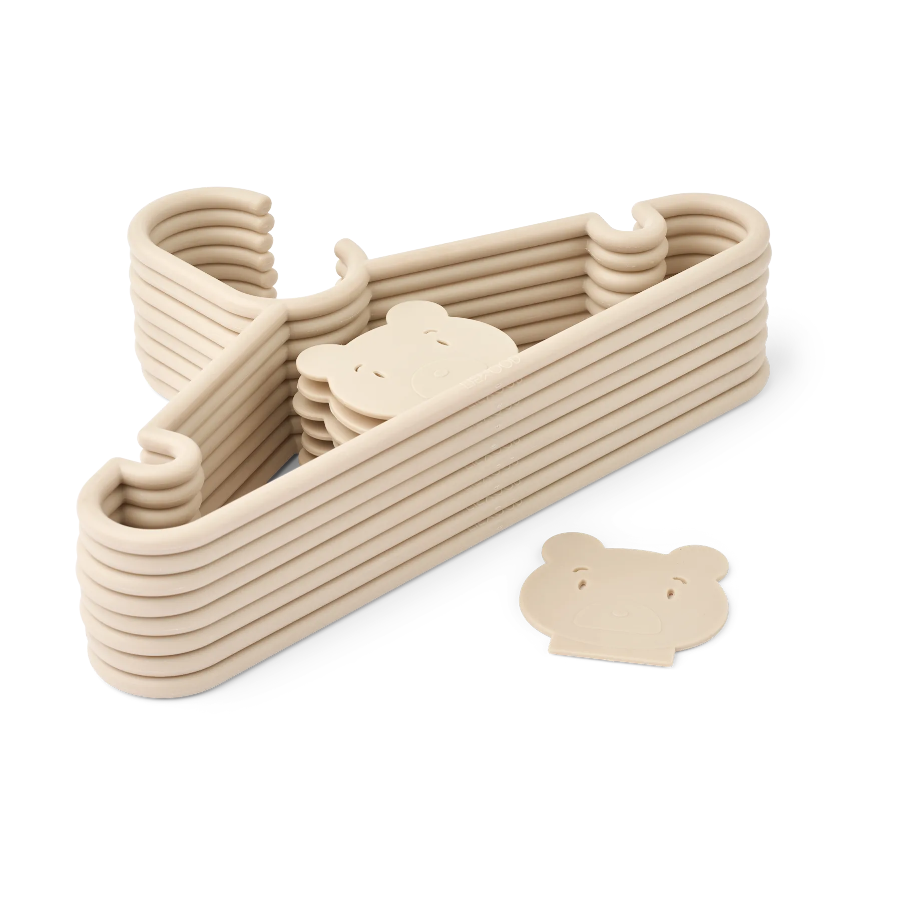 Zestaw wieszaków Falton Mr Bear, 8-pak, Mr bear-Sandy Liewood