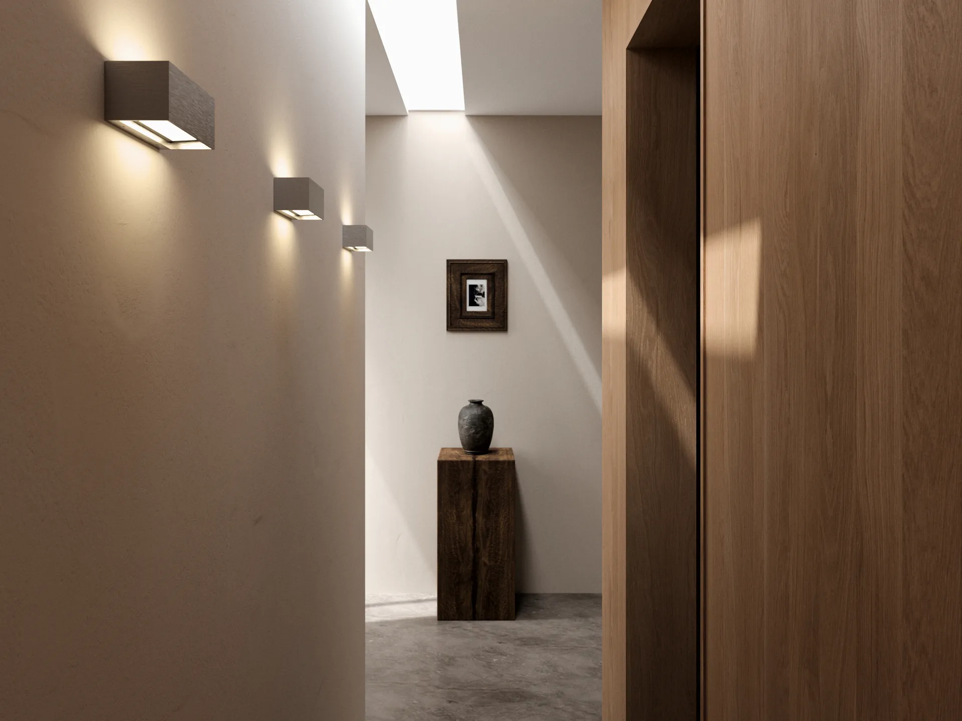 Kinkiet Linea W1 Switch Tune, Titanium, 7x15 cm Light-Point