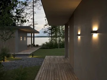 Kinkiet Linea W2 Switch Tune - Black, 7x30 cm - Light-Point