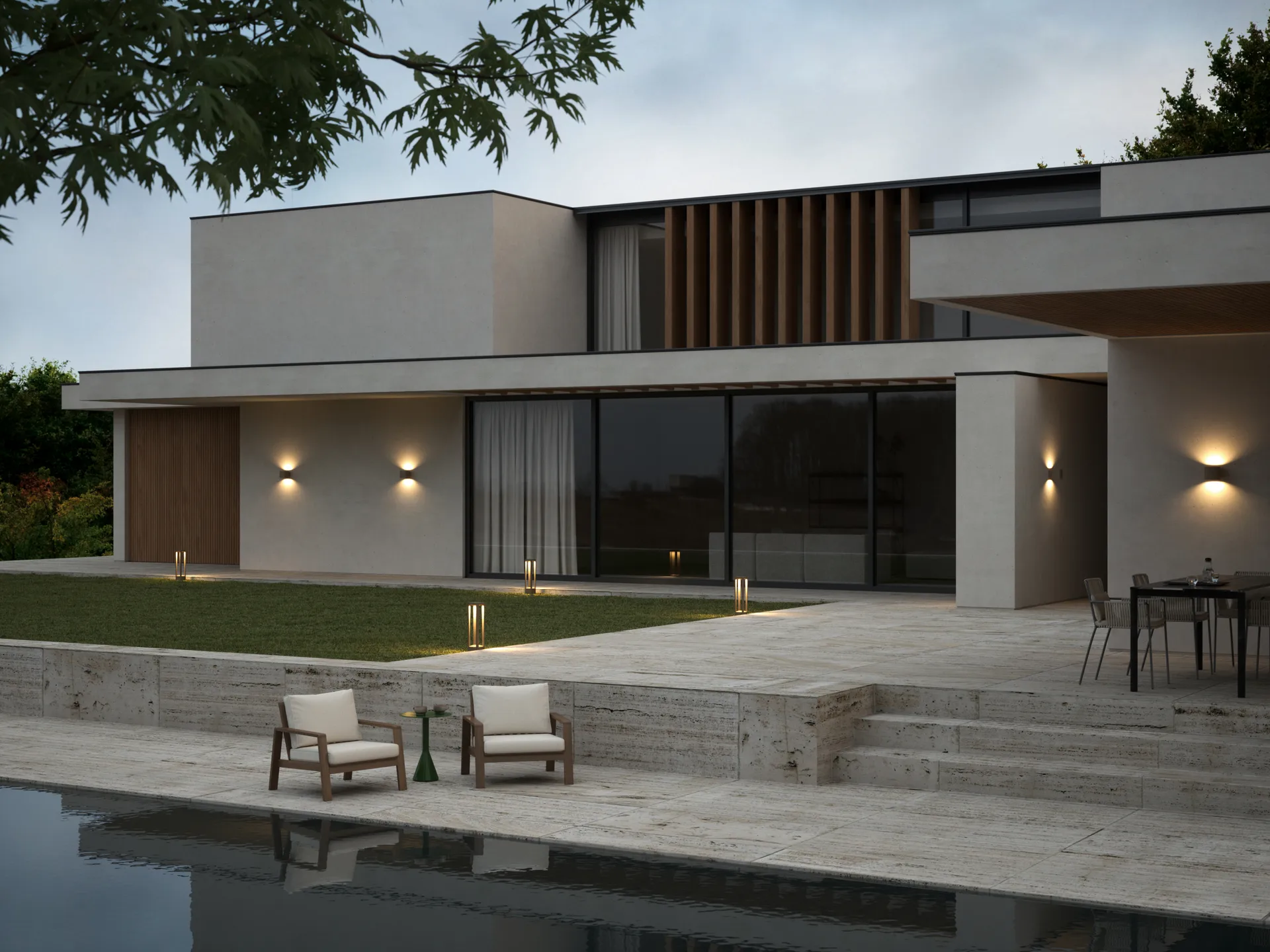 Lampa Mirage Outdoor Swith Tune, Rust, 12x48 cm Light-Point