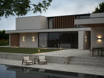 Lampa Mirage Outdoor Swith Tune - Rust, 12x48 cm - Light-Point