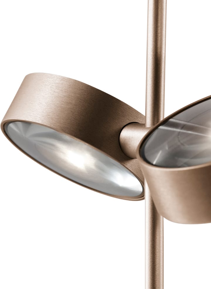 Lampa podłogowa Orbit, Różowe złoto Light-Point