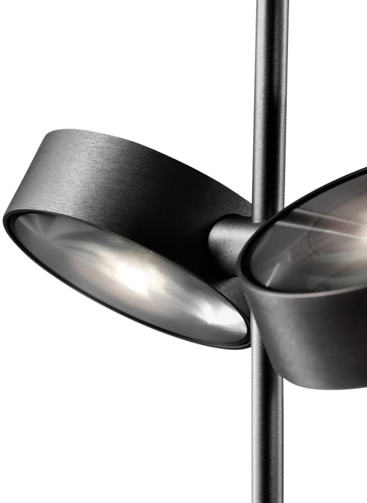 Lampa podłogowa Orbit, Węglowa czern Light-Point