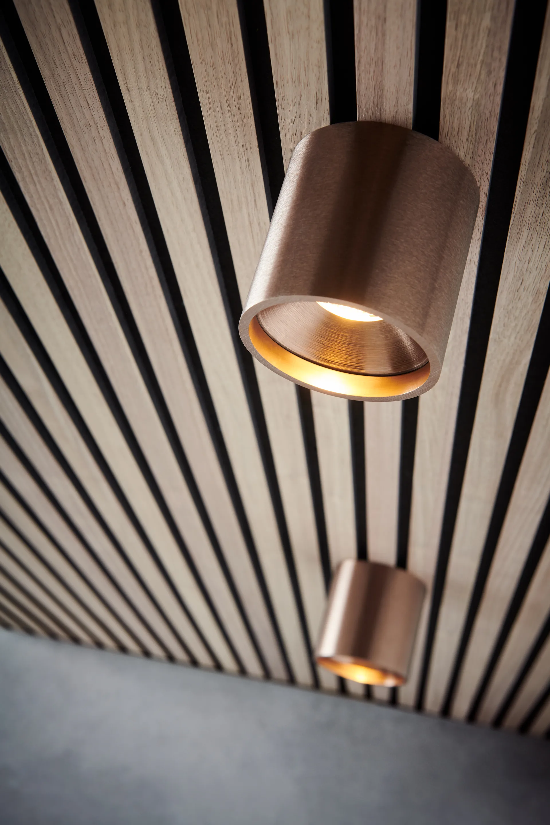 Reflektor Solo Round 2, Różowe złoto Light-Point