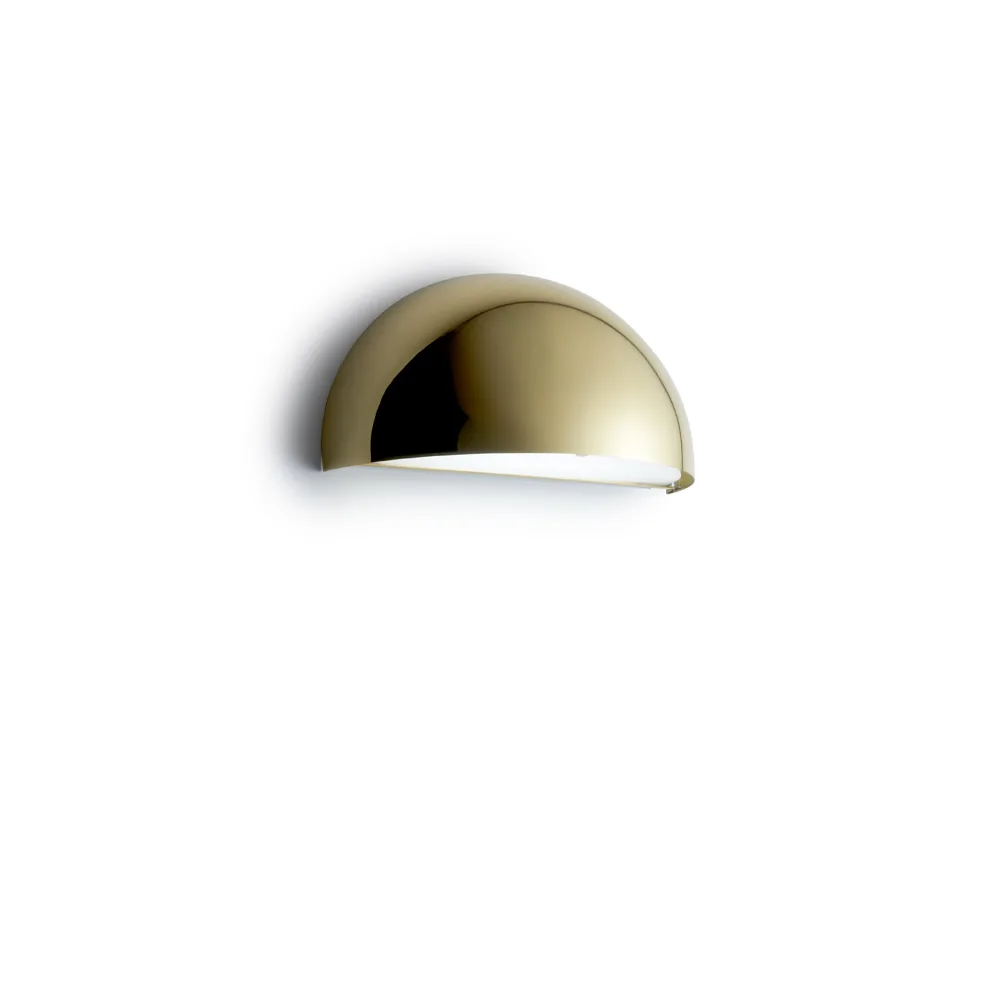 Rørhat lampa ścienna, brass polished Light-Point