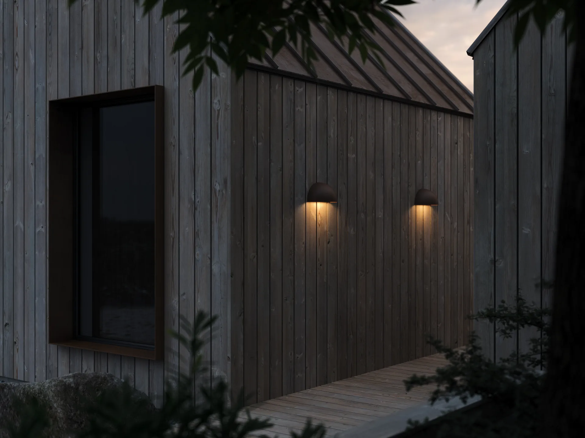 Rørhat lampa ścienna, Copper raw, LED Light-Point