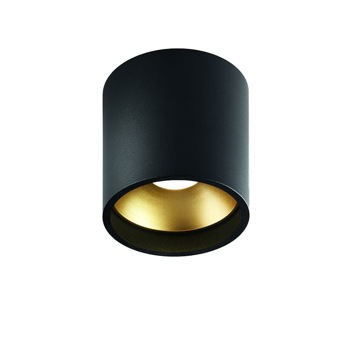 Solo okrągły reflektor, black/gold, 3000 kelvin Light-Point