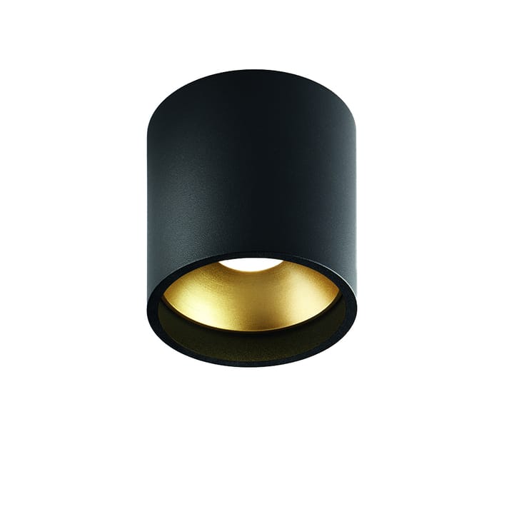 Solo okrągły reflektor - black/gold, 3000 kelvin - Light-Point