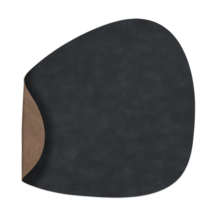 Chmurka taca stołowa dwustronna curve L 1 szt. - Black-brown, 44x37 cm - LIND DNA