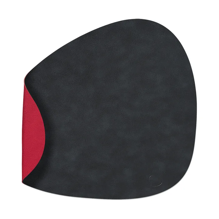 Chmurka taca stołowa dwustronna curve L 1 szt. - Black-red, 44x37 cm - LIND DNA