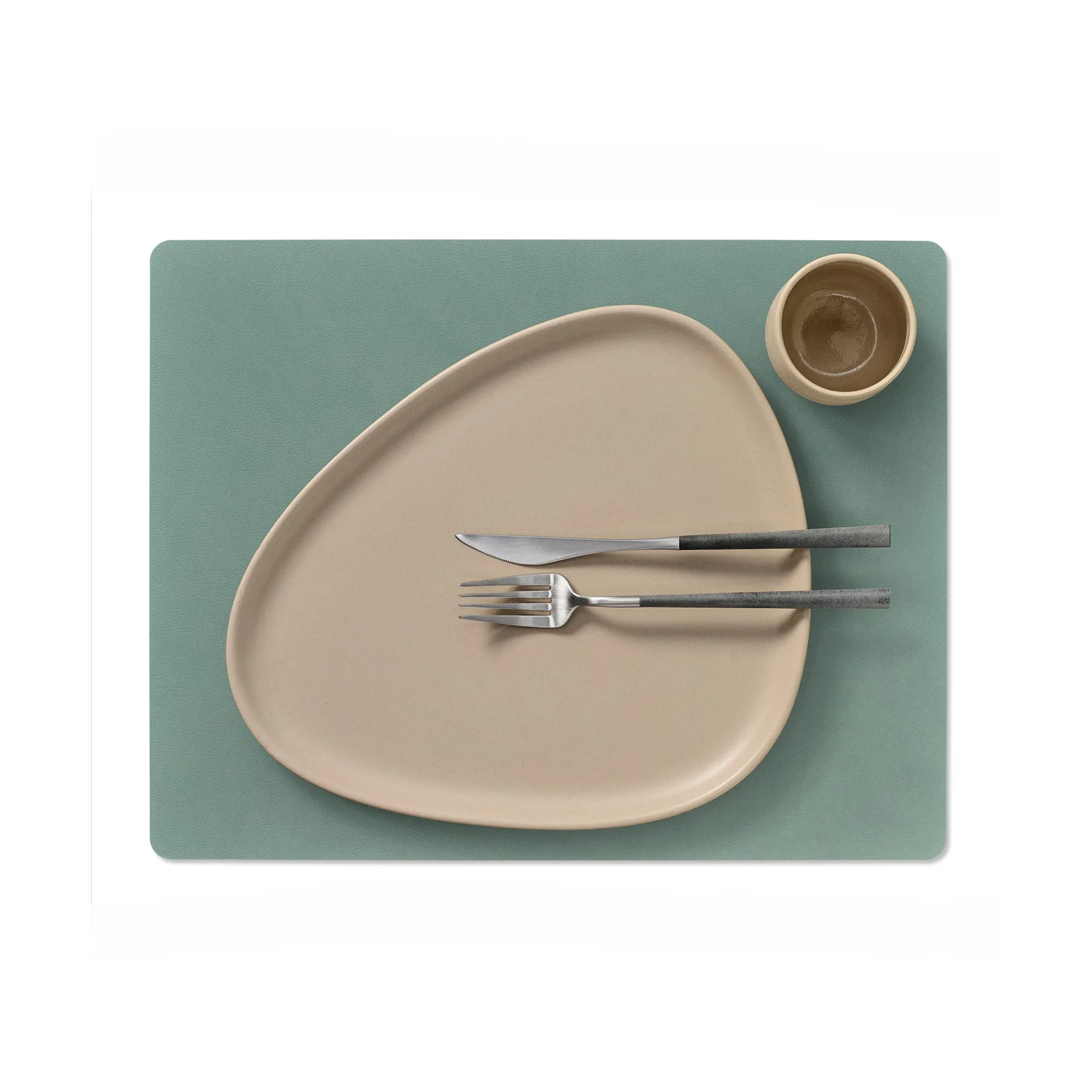 Cloud-Nupo taca stołowa dwustronna kwadratowa 1 szt., antracyt-szary-pastelowa zieleń LIND DNA