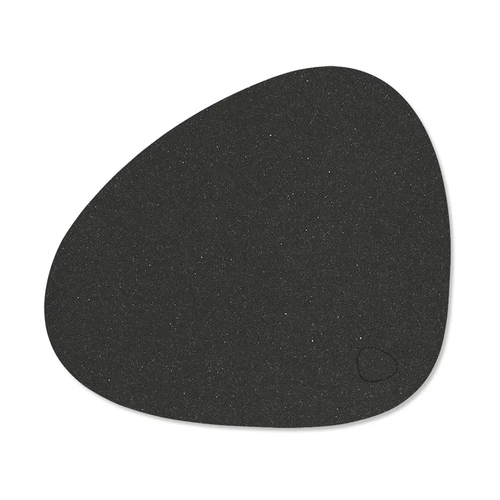 Core podkładka na stół zakrzywiona S - Flecked anthracite, 28x24 cm - LIND DNA