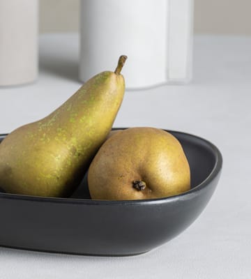 Curve Stoneware talerz głęboki 19x22 cm - Black - LIND DNA