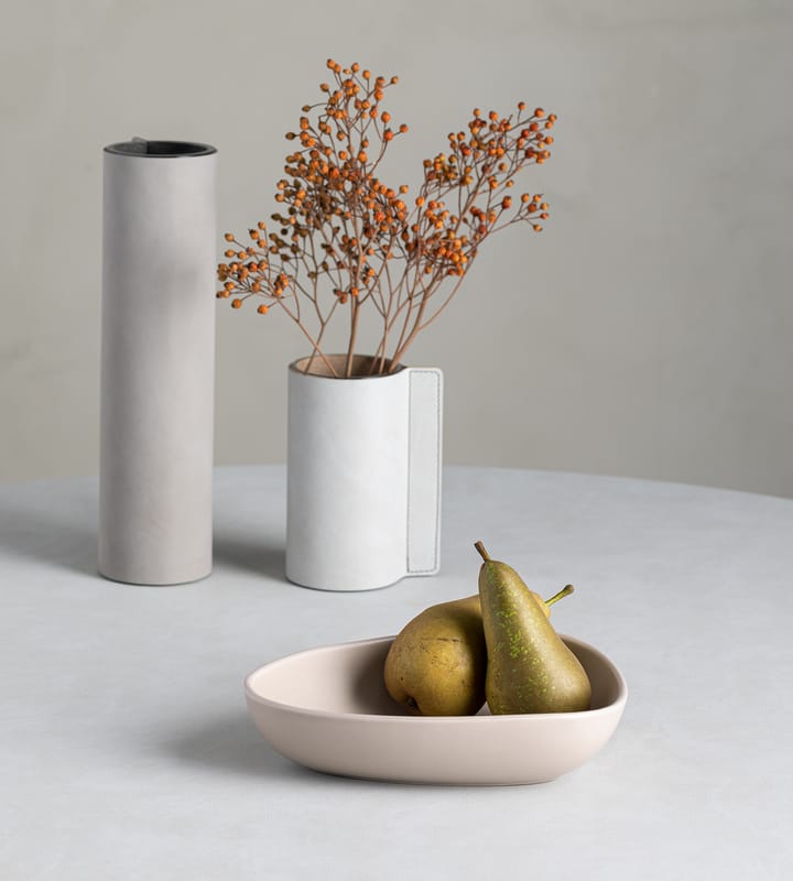 Curve Stoneware talerz głęboki 19x22 cm, Piaskowy LIND DNA