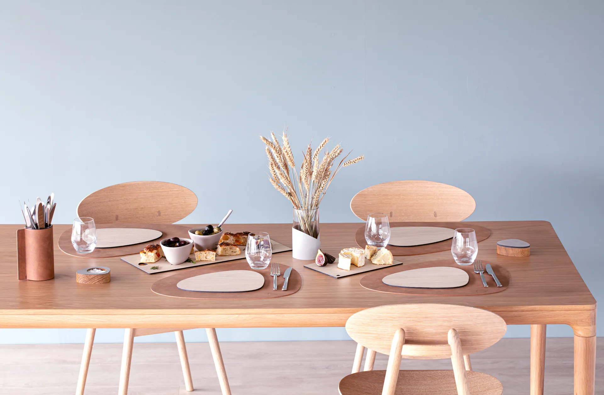 Cut & Serve kwadratowa deska do krojenia L, Jesion LIND DNA