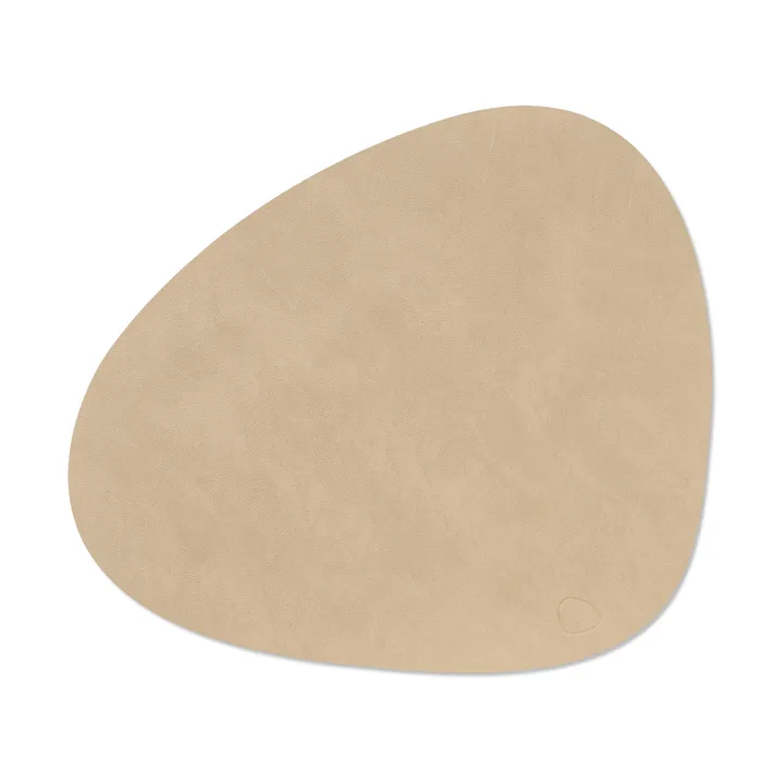 Mata stołowa Curve Nupo - sand, 44x37 cm - LIND DNA