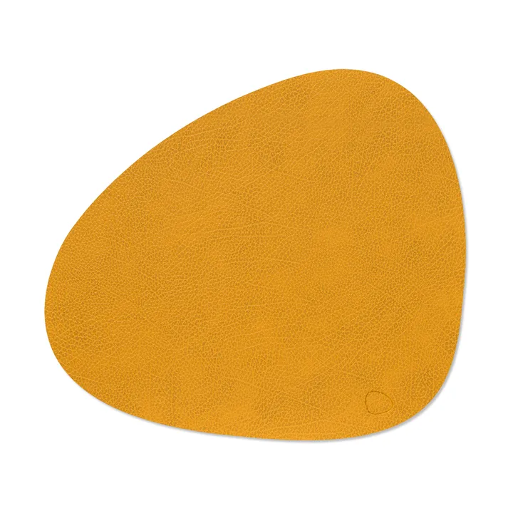 Mata stołowa Hippo curve L - curry, 44x37 cm - LIND DNA
